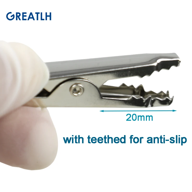 10pcs Dental Bib Clips Dental Chain Napkin Holder Coil Plastic Dental  Instrument Dental Materials