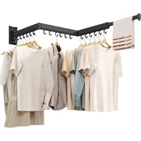 Collapsible Drying Racks for Laundry,Clothes Drying Rack Wall Mounted,Laundry Drying Rack Wall Mount,Drying Rack Clothing 1