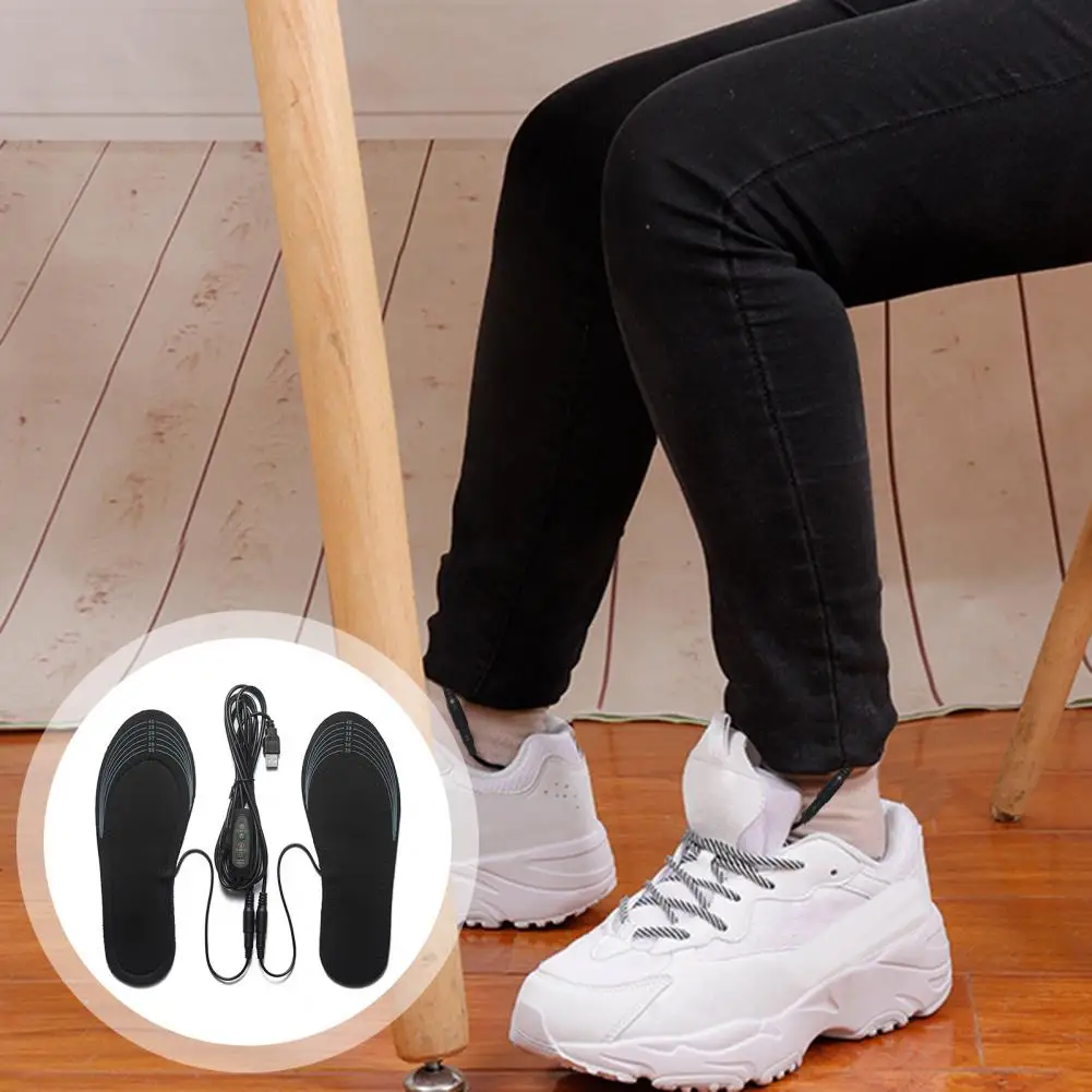Heated Shoe Insoles Usb Rechargeable Temperature Control for Adults