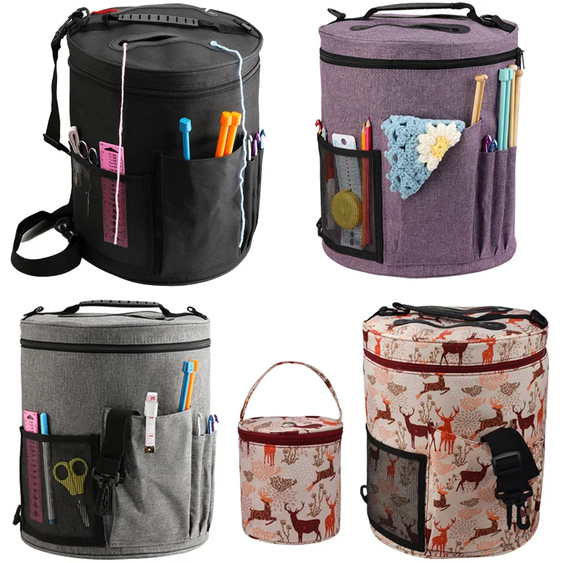 12 Styles Yarn Storage Knitting Bag Large Yarn Knitting Tote Bag