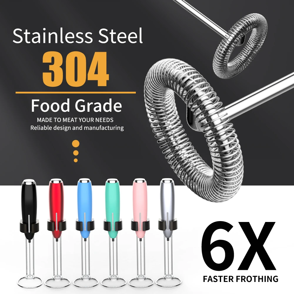 1pcs Milk Frother Hand Blender Wireless Mini Drink Mixer Foamer Household Kitchen Stirring Tools Electric Egg Beater