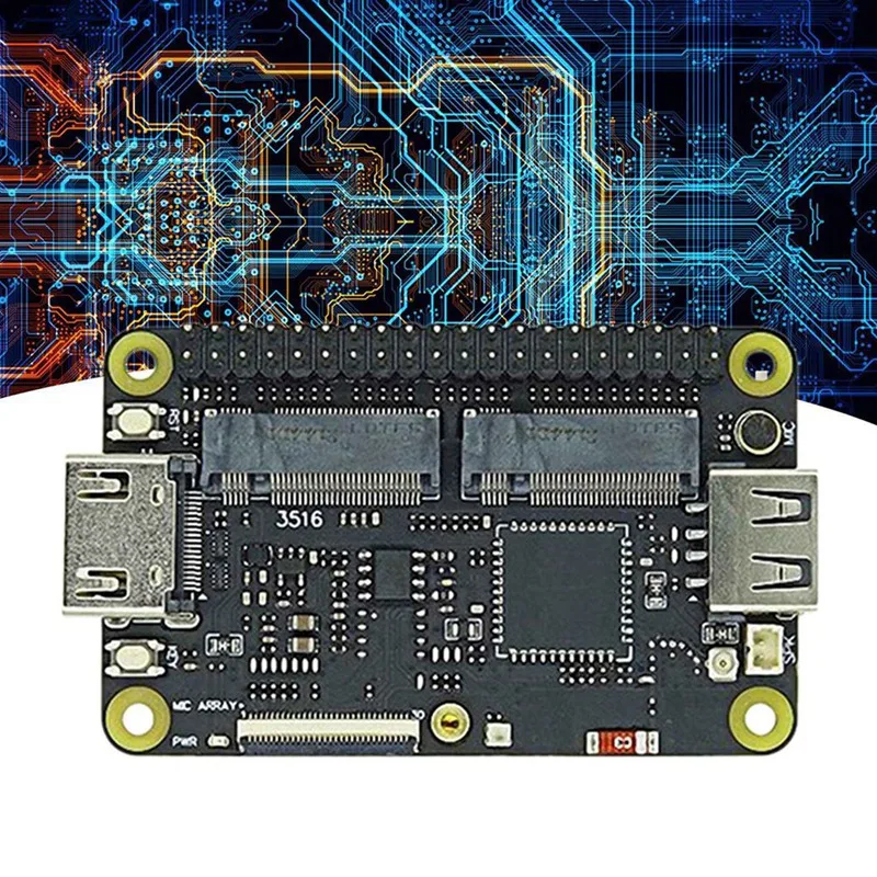 1 PCS For Sipeed Lichee RV Dock Expansion Board Black Replacement Backplane RISC-V Linux Entry-Level With Wifi