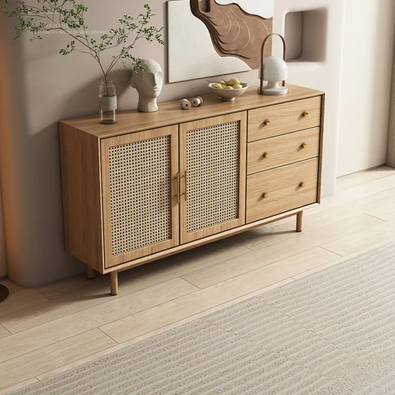 Display Shelf Sideboard Space Saving Furniture Kitchen Auxiliary Table Cabinet Showcases Modern Living Room et Credenza