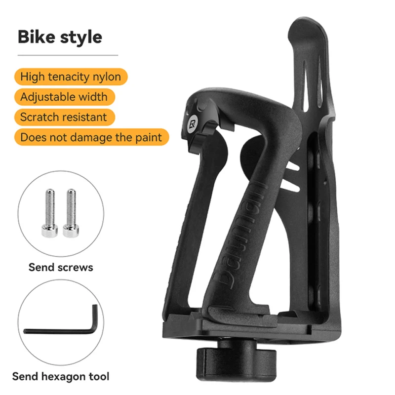 ROCKBROS Bicycle Bottle Holder Upgraded Width Adjustable Nylon Cycling Kettle Mount Cage Bike Drinks Cans Cups Bracket bicycle water bottle cage bicycle bottle holder water bottle holder
