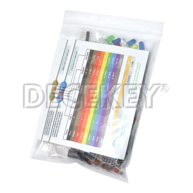211pcs New Electronics Components Basic Starter Kit for Arduino UNO MEGA2560 Raspberry Pi with LED Buzzer Capacitor Resistor
