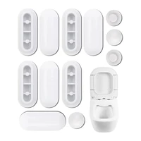12Pcs Toilet Cover Buffers, Support Plugs for Toilet Damper 2