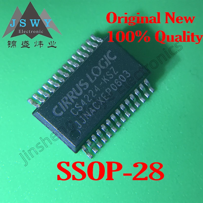 

2 шт CS4224-KSZ CS4224-KS CS4224 100% абсолютно новый оригинальный SSOP28 аудио кодек IC Бесплатная доставка Электроника