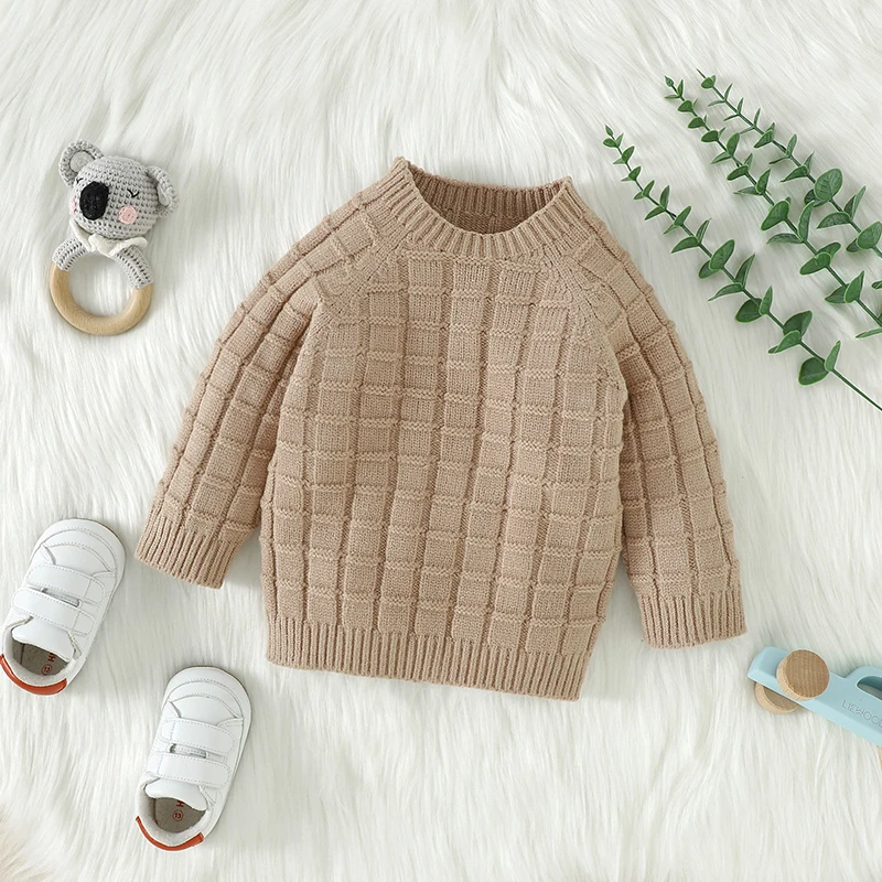 

Baby Sweaters Knitted Long Sleeve Newborn Boys Girls Pullover Fashion Solid Infant Kid Clothing Autumn Warm Tops 0-18M Outerwear