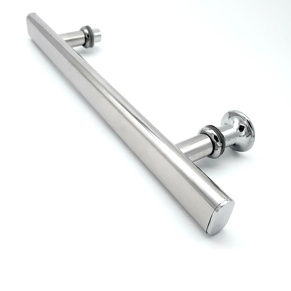 

1pc Stainless Steel Shower Door Handle 220x15mm Chrome Shower Door Knobs For Shower Enclosures 220mm Bathtub Accessories