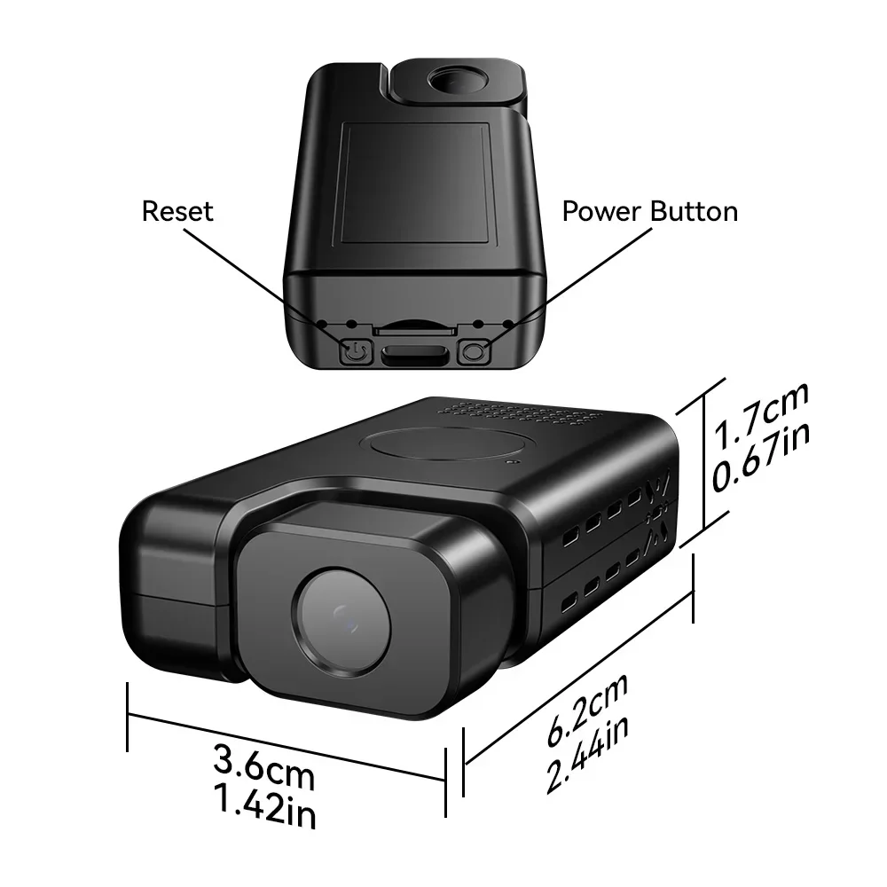 Boblov Q6 Mini Camera 1080P Portable Camera Police Video Recorder Body Camera Motorcycle Bike Motion 180 Degree Night Vision 6