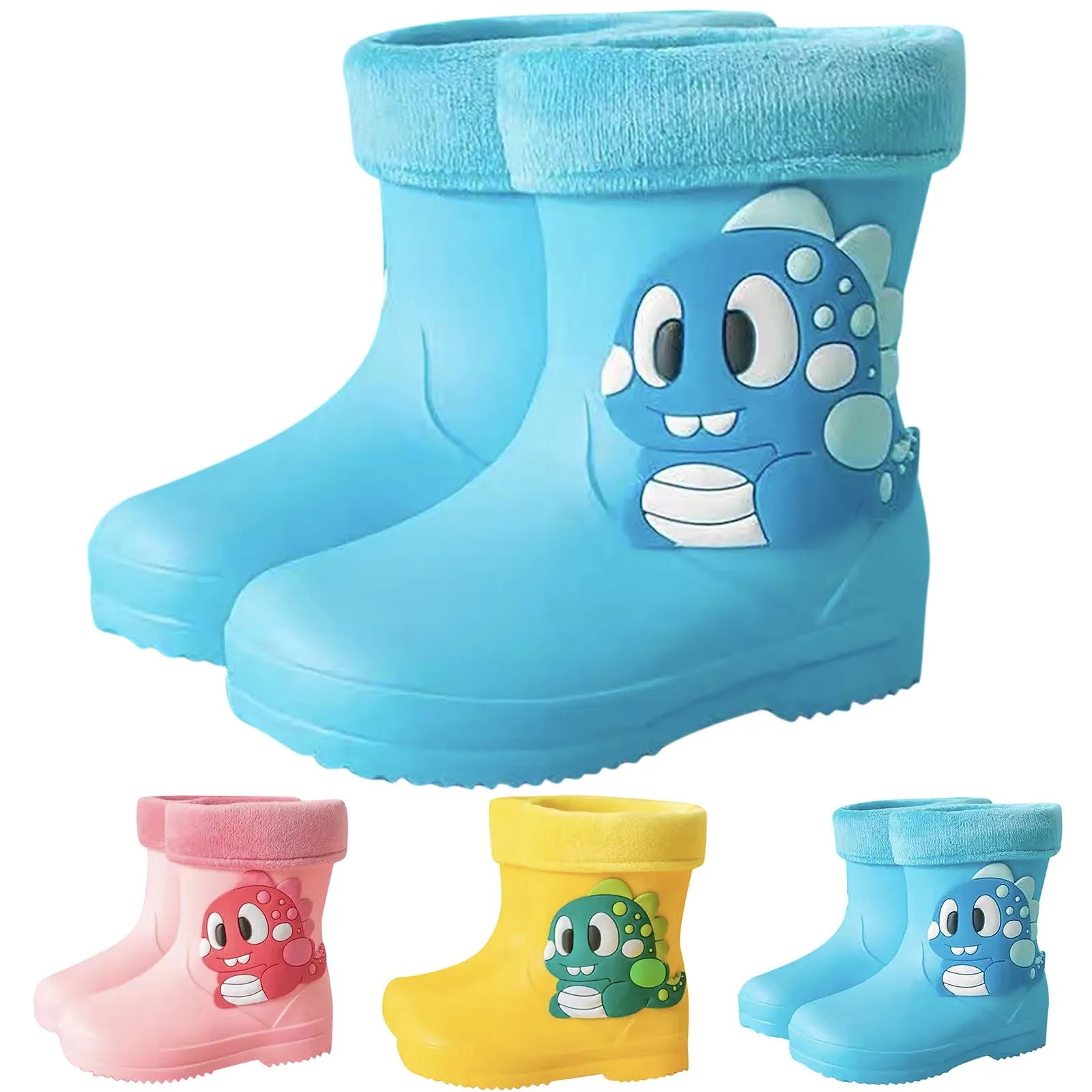 

Non-Slip Comfortable Rain Boots Kids Four Seasons Waterproof Shoes Baby Boys Girls Water Shoes Lovely Cartoon Children Rainboots