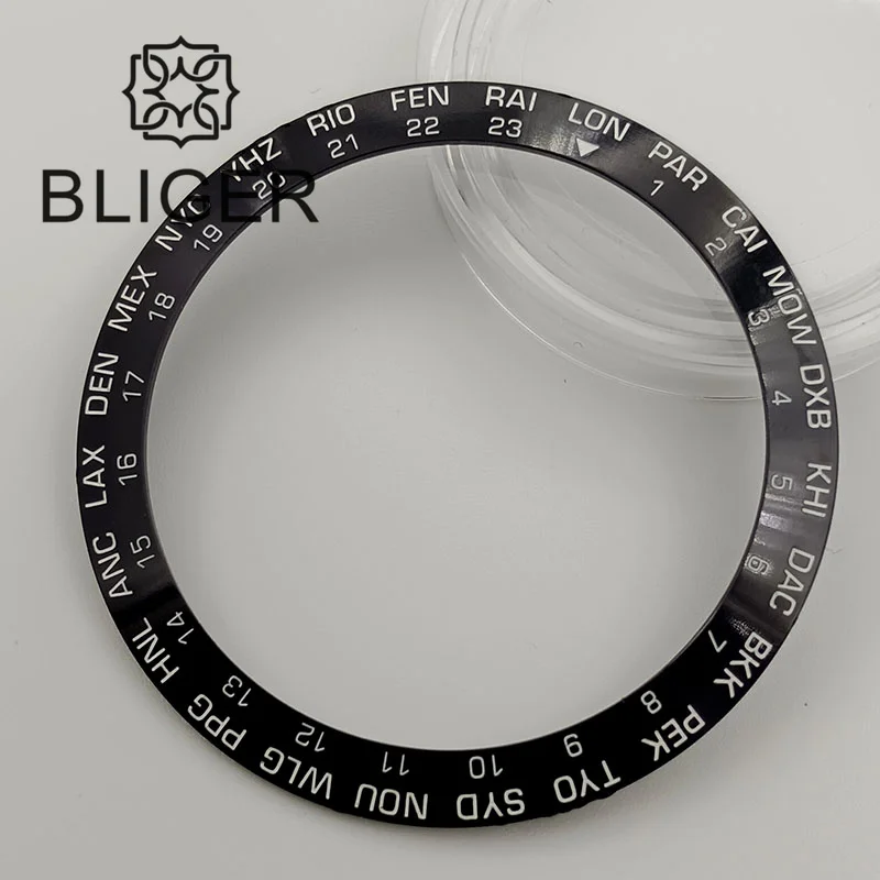 BLIGER Multicolor Watch Bezel Insert for Men's Automatic Watches