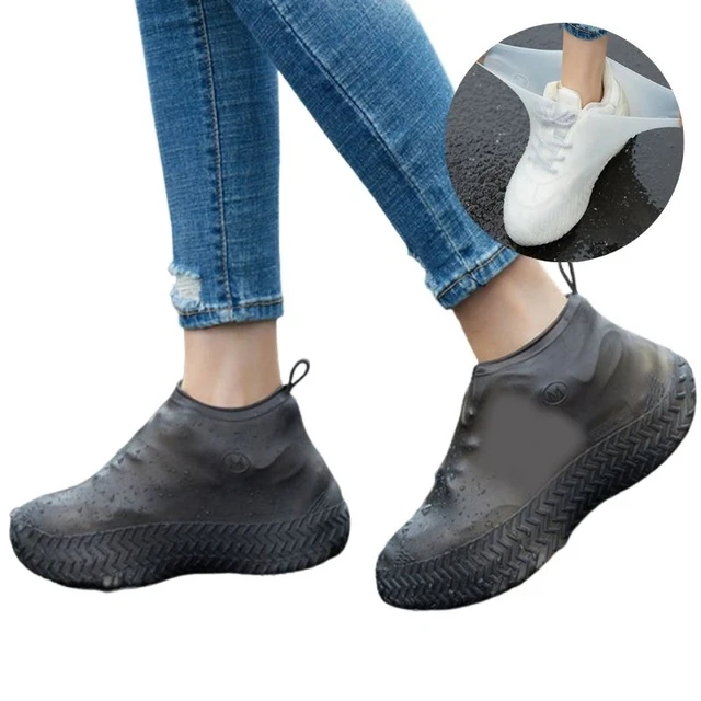 Couvre-chaussures imperméables pour l'extérieur, bottes de pluie  réutilisables, couvre-chaussures coordonnants, couvre-chaussures en