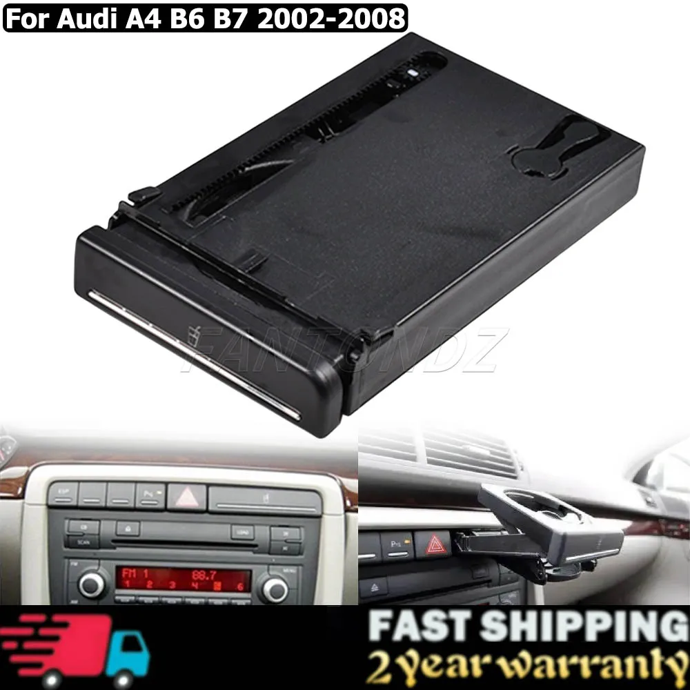 Portavasos delantero para coche, soporte para AUDI A4 B6 B7 2002-2008 8E1862534 K, soporte para botella de café y bebidas, portátil retráctil