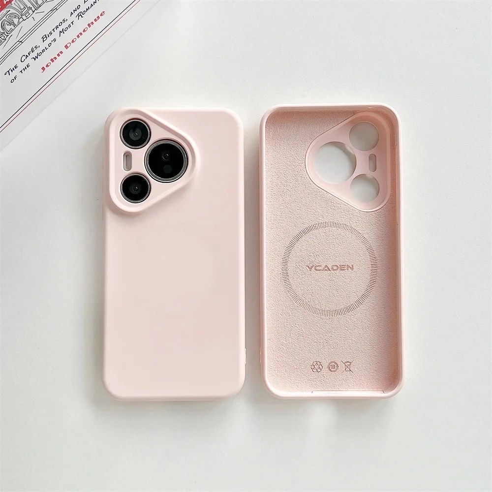 Luxury Liquid Silicone Magnetic Case - Matte Soft Shockproof Bumper Cover