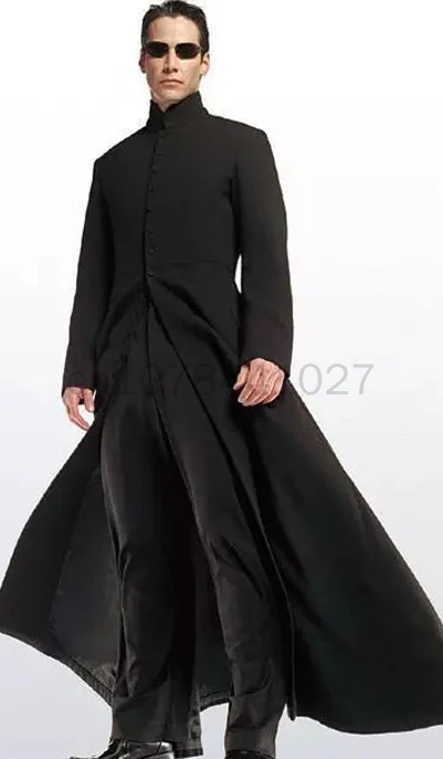 マトリックス-黒のコスプレコスチューム,ネオトレンチコート