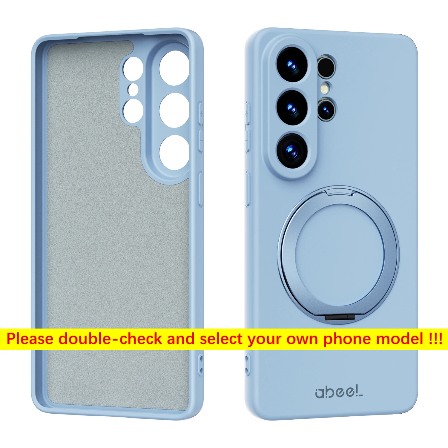 Premium Silicone Phone Case with Magnetic Holder for Enhanced Grip and Comfort
