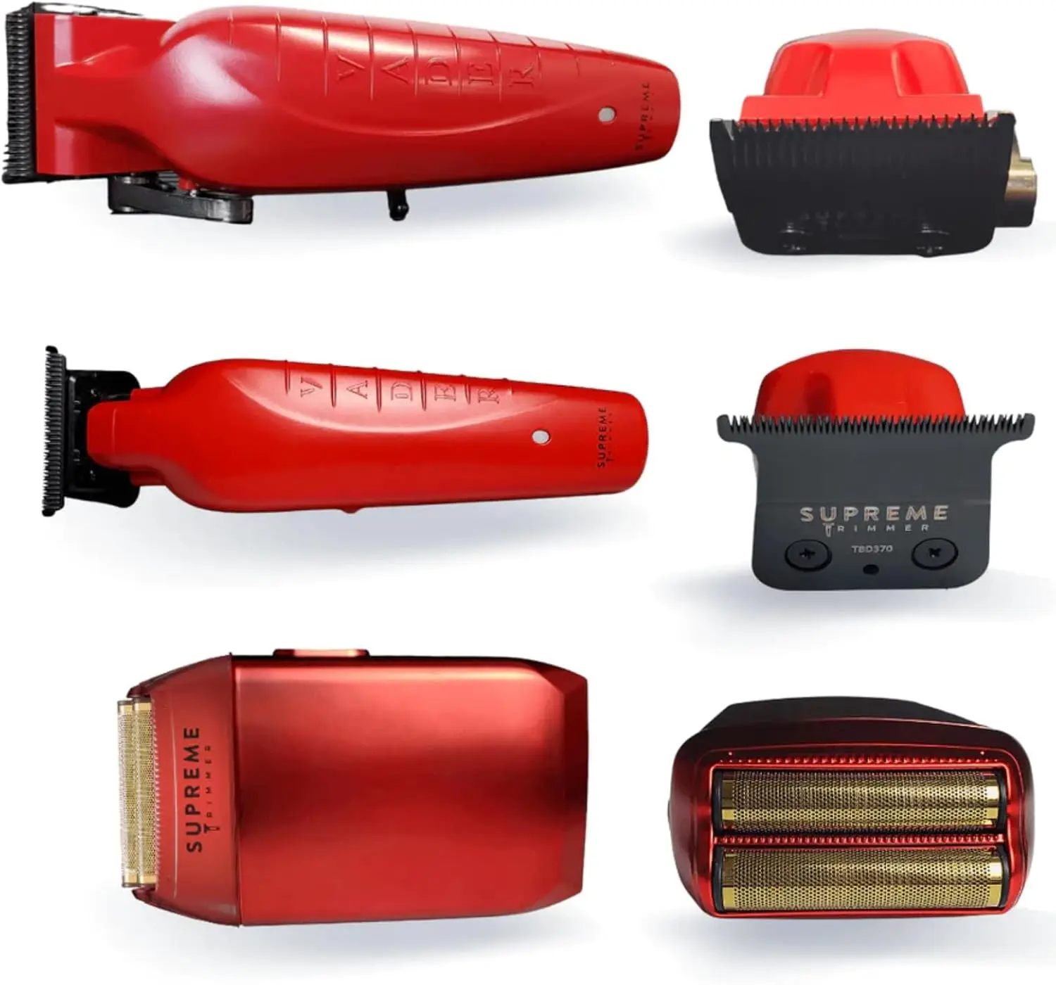 Trimmer 3-in-1 Barber Kit | Clipper, Trimmer & Crunch Foil Shaver | Men's Professional Beard Trimmer, Brushl 5
