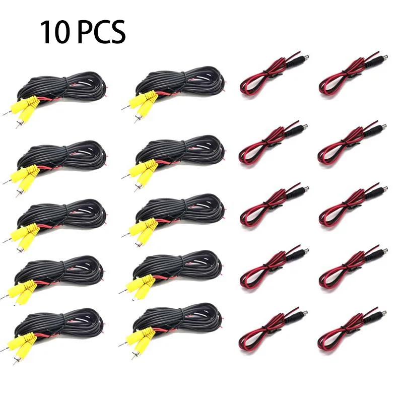 Universal RCA 6M Video Cable for Car Rear View Parking Camera Connection