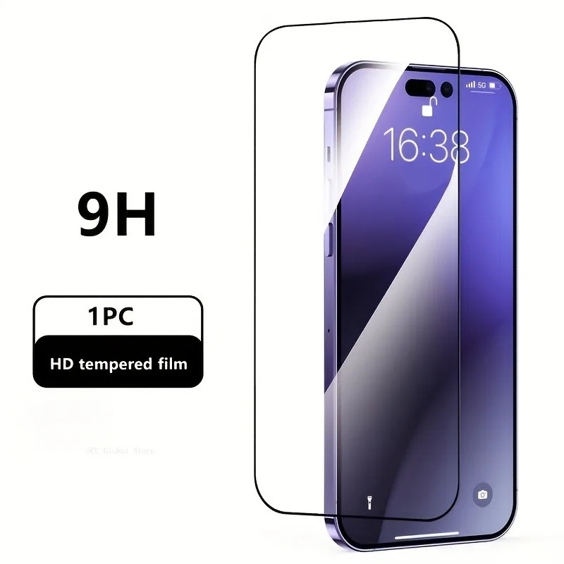

Закаленное стекло с полным покрытием для IPhone 14 Pro Max 12 13 Mini 7 8Plus, Защитная пленка для экрана IPhone 15 Pro Max 11 Pro XR XS Max, стекло