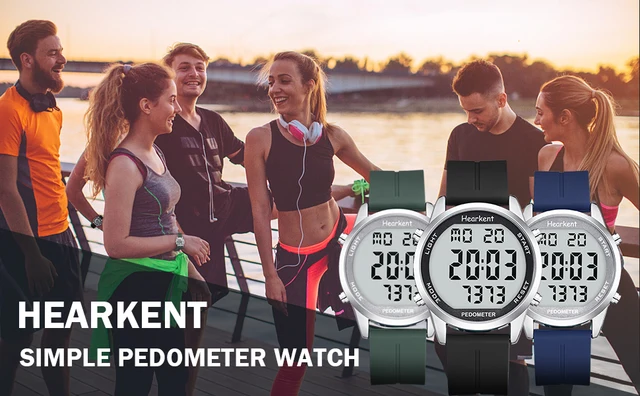 Orologio Contapassi Hearkent - Pedometro, Cronometro, Impermeabile 30 Metri, Display LCD - Foto 4