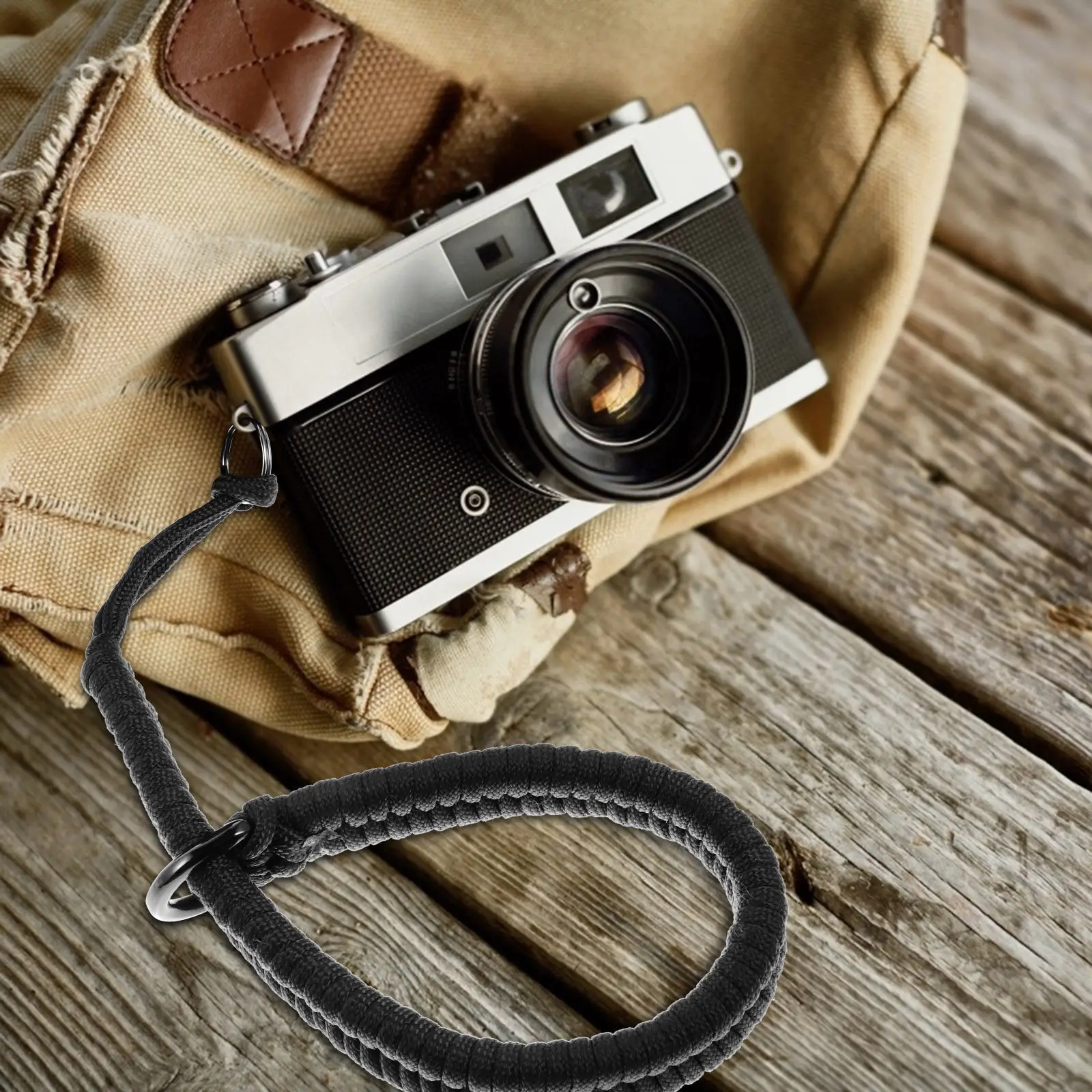 1Pcs 고밀도 나일론 스테인레스 스틸 카메라 손목 스트랩 Dslr 미러리스 디지털용 가볍고 편안한 안전 그립