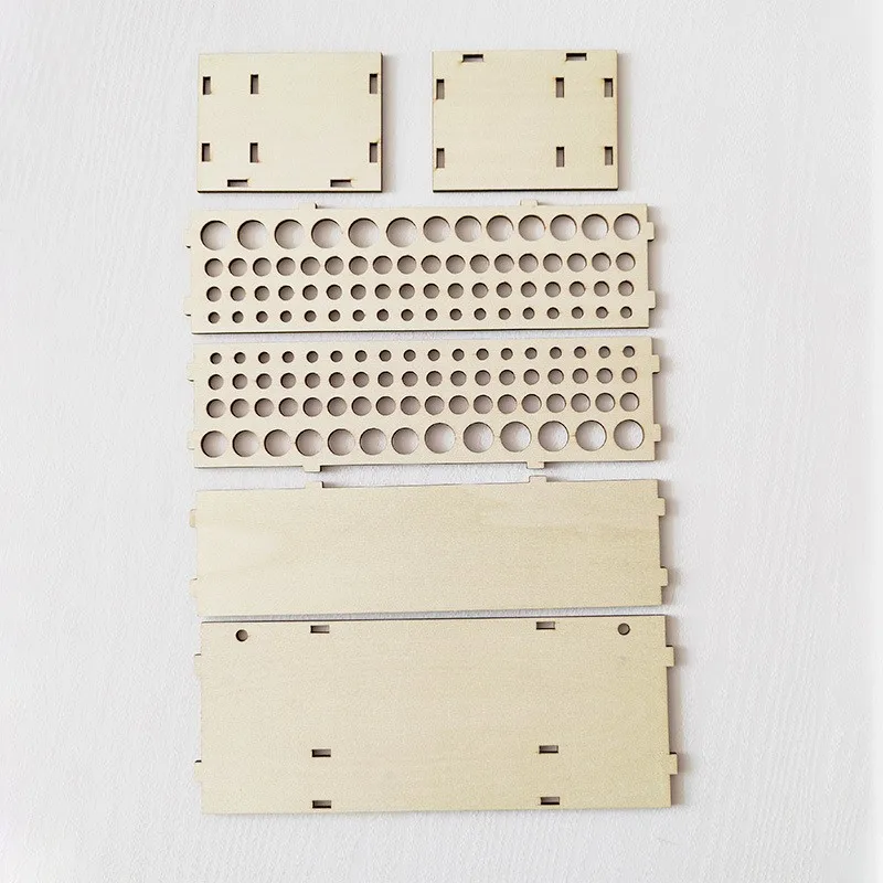 Wooden Artist Brush Holder Storage Organizer