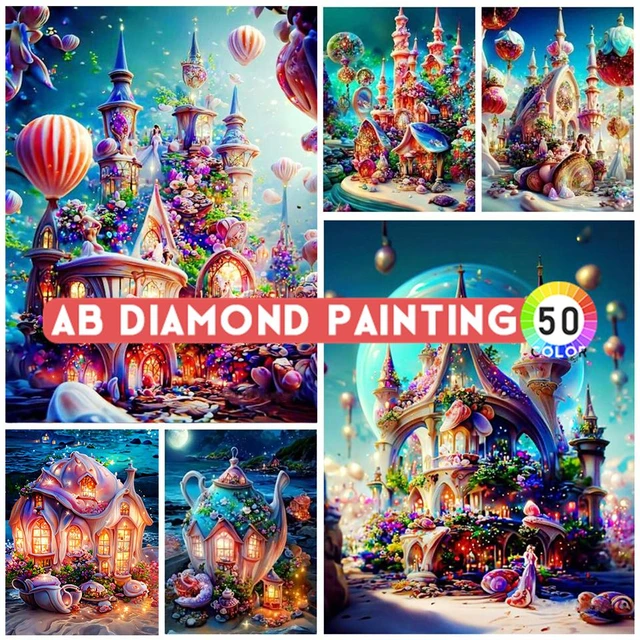 5D DIY Full Diamond Painting Dream Crystal Mushroom Forest Diamond  Embroidery Cross stitch Living Room Bedroom Wall Art - AliExpress