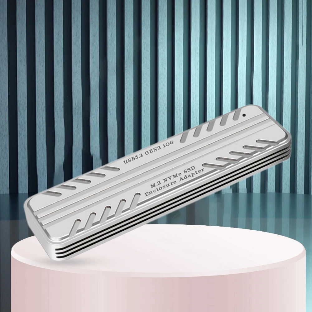 M.2 NVMe 솔리드 스테이트 드라이브 외부 인클로저 10Gbps HDD 스토리지 박스 USB 3.2 Gen2 하드 드라이브 케이스 (SSD 2230/2242/2260/2280 호환)