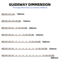 รางเลื่อนเชิงเส้นขนาดเล็กซีรีส์ MGN – MGN7 / MGN9 / MGN12 / MGN15 C&H | แบบแคบพร้อมรถเลื่อนเดี่ยว สำหรับ CNC, เครื่องพิมพ์ 3D, ระบบอัตโนมัติ 6