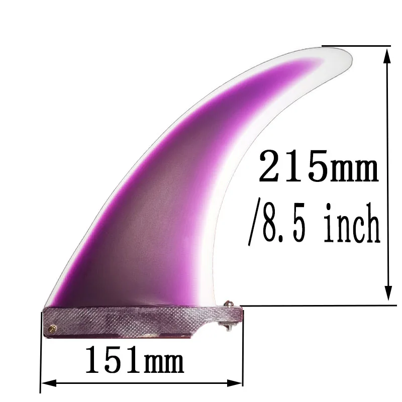 BiLong FCS Surfboard Fins 8.5-9.5inch Fiberglass SUP Paddle Board Longboard Fin Single US Box Center Fin Inflated Board surfing