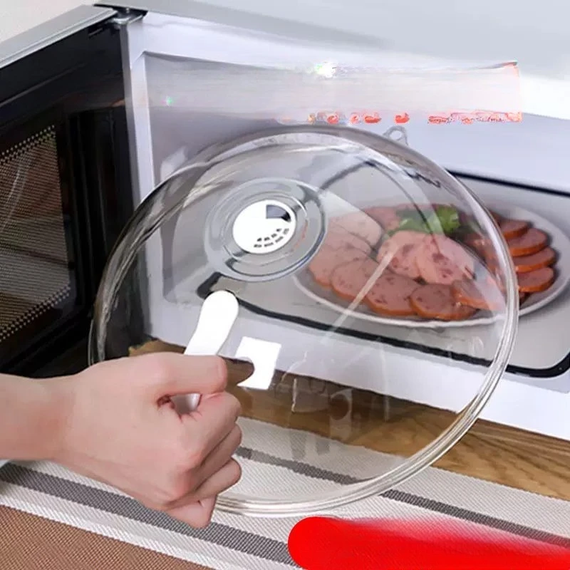 1 PC Microwave Oven, Heat-resistant Food Heating, Plastic Preservation, Transparent Vegetable Cover, Vegetable Lid