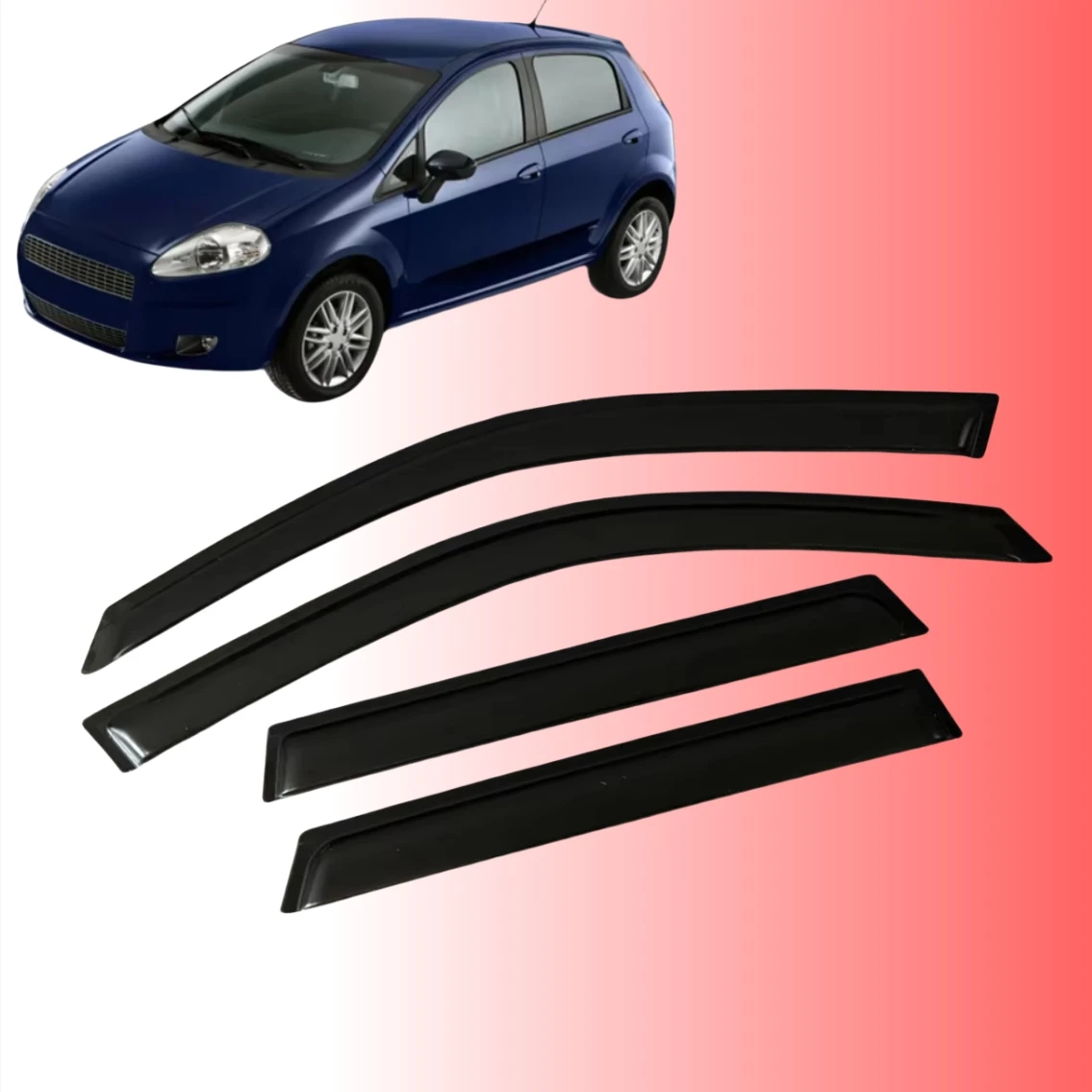Fiat Grand Punto Window Visors 1
