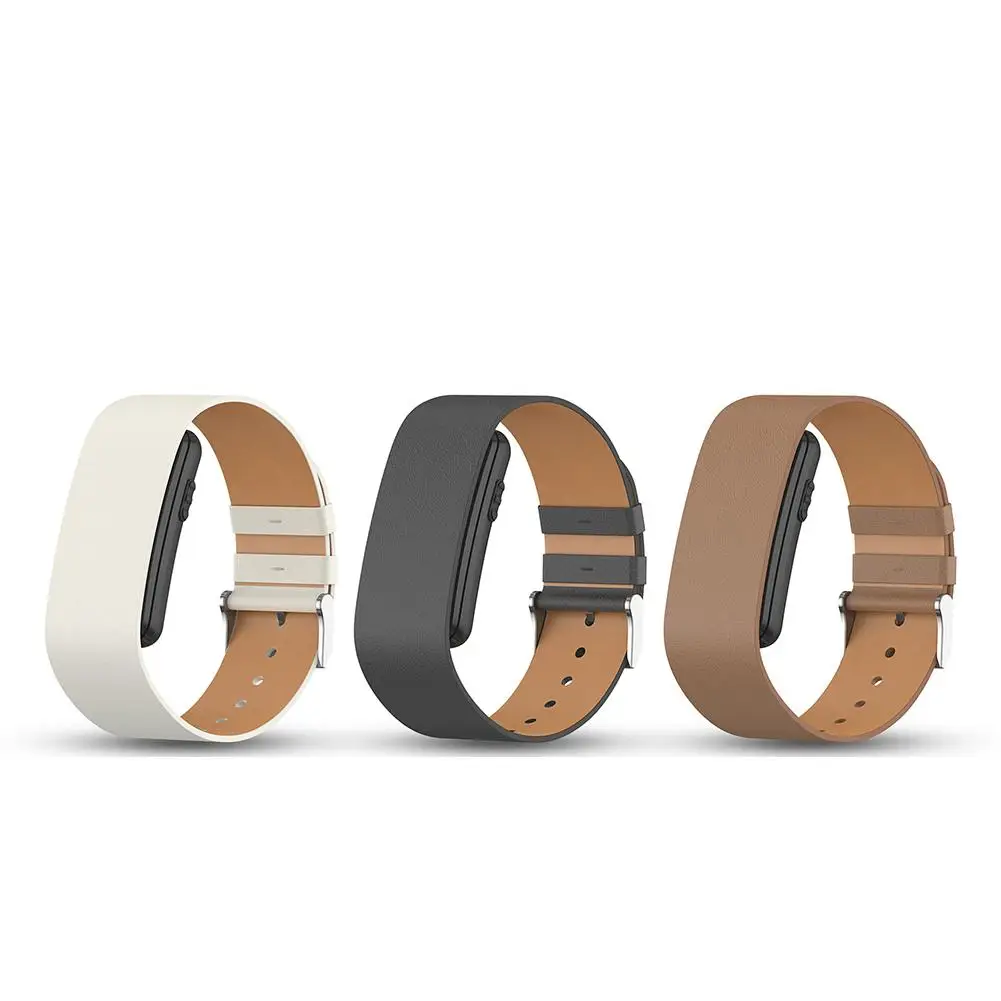 Premium Leather Wristband for Smart Bands - Soft, Comfortable, Adjustable Replacement Strap