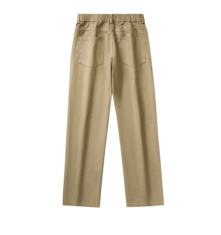 115 110cm Lengthed Tall Men Pants Straight Chino Trouser Male Summer 100 Cotton Extra Long Leg Length 200cm 190 Cm Thin Teenager