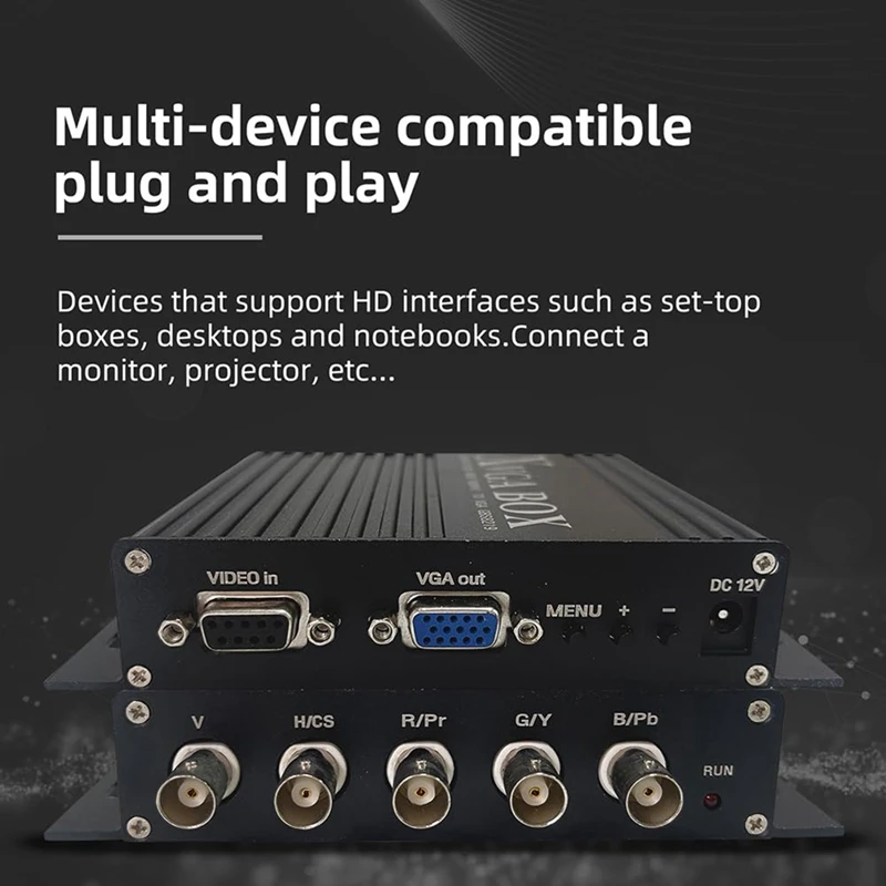 Industrial Video Converter XVGA BOX RGB To VGA RGBS To VGA Industrial Monitor Video Converter GBS-8219-HDL