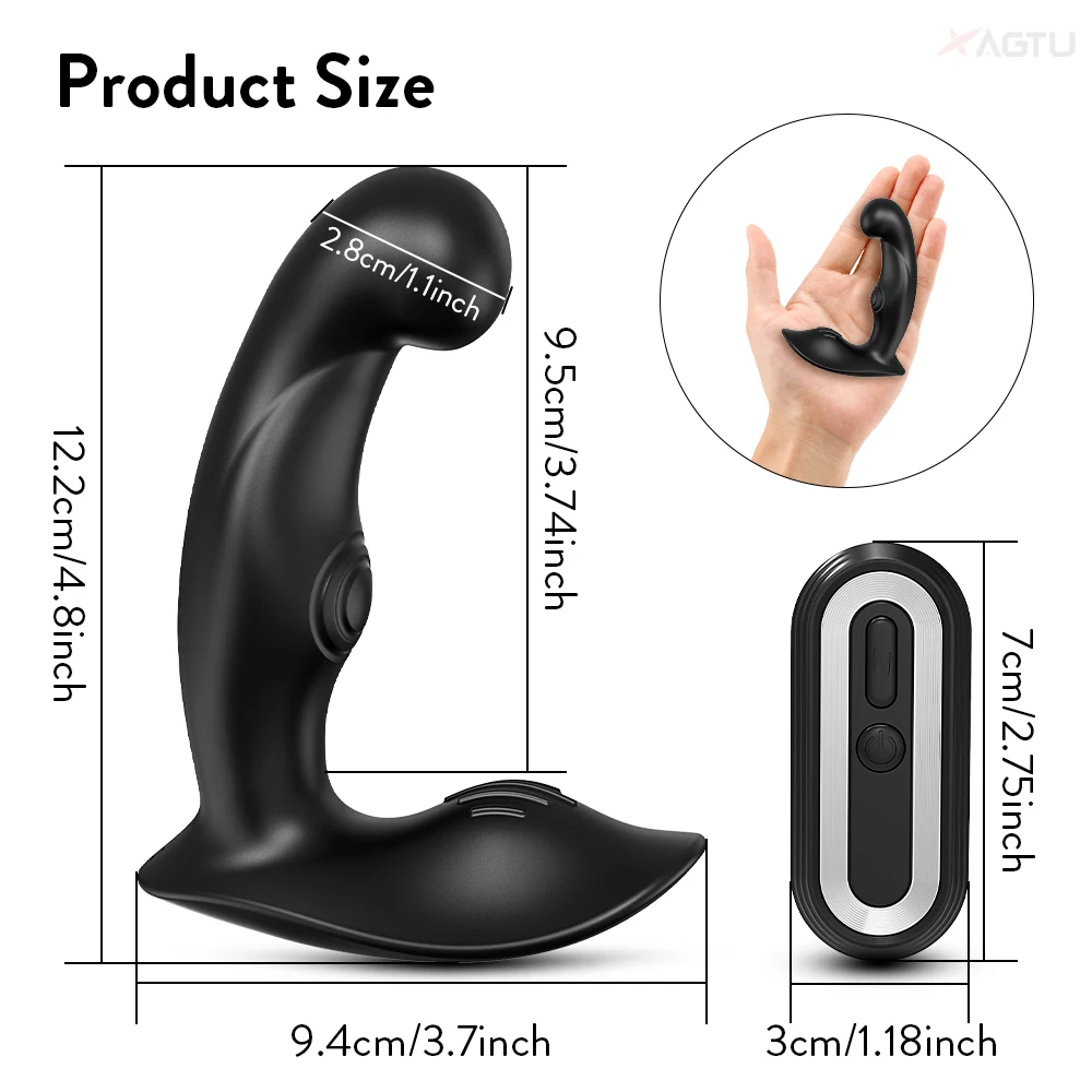 Anal Plug Vibrator Male Vibrating Butt Plug Prostate Massager Remote Control Anal Vibrator for Gay Men Perineum Massager Sex Toy for Men,anal plug,anal sex toys