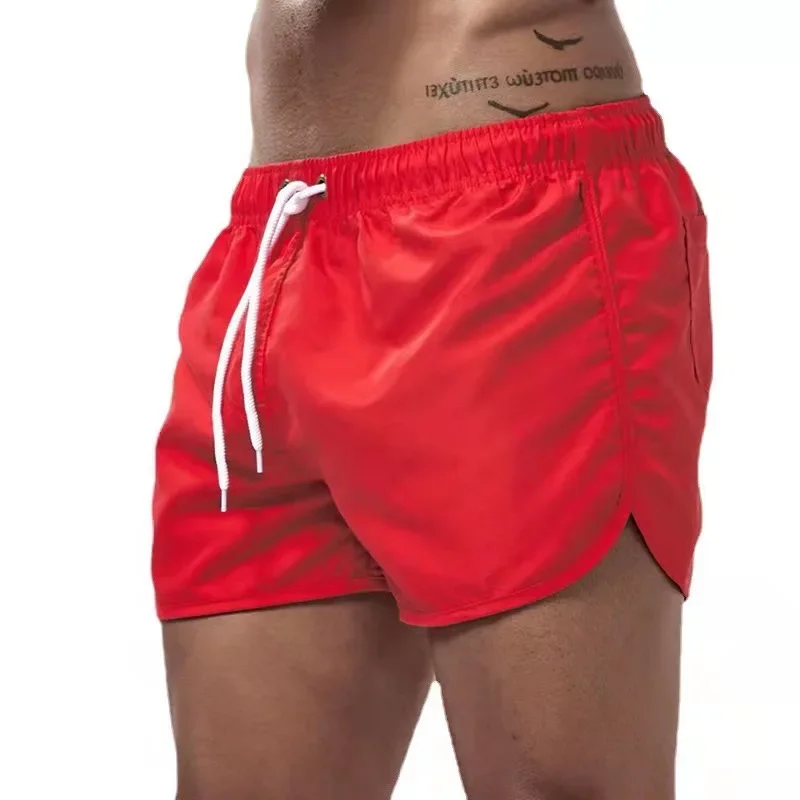 

Men's Beach Shorts Sexy Gym Swimming Trunks Fashion Quick Drying Short Pants Summer Casual Brand Surfing Shorts Male Board Brief