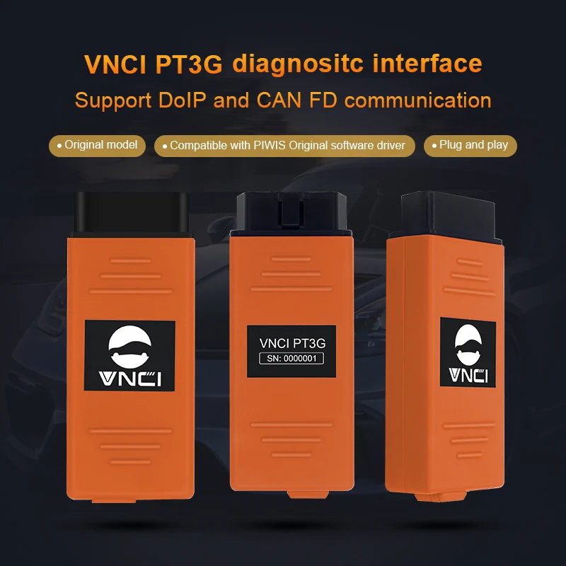 

VNCI PT3G, интерфейс для диагностики с поддержкой DolP и CAN FD