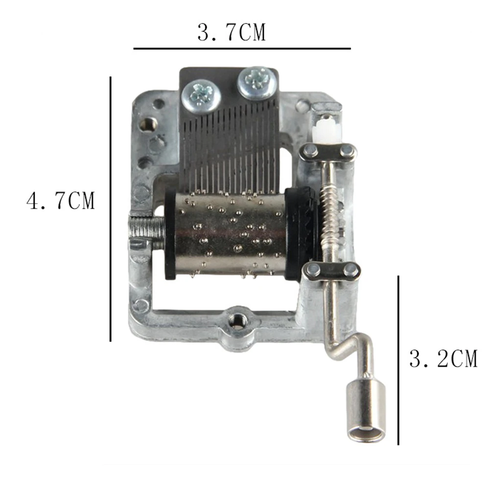 Mini Hand Cranking Music Movement DIY Music Box Decorative Collectibles Cute Box Inner Movements For Christmas Birthday music box carousel music box