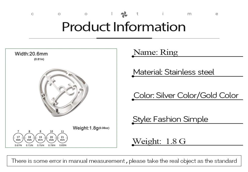 COOLTIME Siegel von Lilith Ring für Frauen Edelstahl Gothic Dämon Siegel Fingerring Vintage Amulett Schmuck Paar Hochzeits geschenk – Detail 2