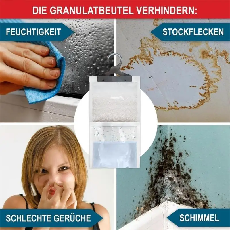 Indoor Wardrobe Dehumidifier Sachets Prevent Dampness and Musty Smells in Wardrobes Basements Closets Pack of 10