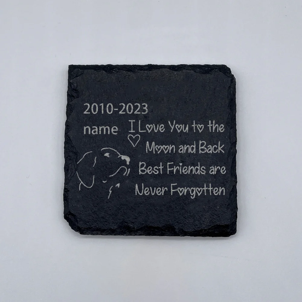 Pet Memorial Stone Personalized Pet Loss Gifts Personalized Dog Grave Marker Plaque Dogs Name and Date of Death