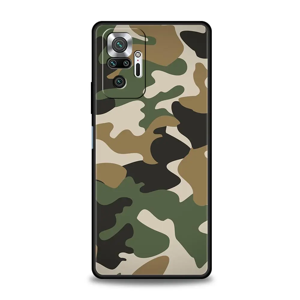 Camouflage Military Army Phone Case - Black Cover