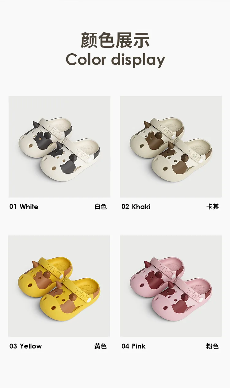 children's shoes for sale 0-7y Kids Mules & Clogs Summer Baby Boys Girls Sandals Non-slip Cows Flat Soft Sole Beach Slippers Children Garden Shoes HC26 boy sandals fashion