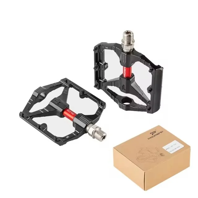 Pédales VTT Plat PROMEND R77 – Ultra-légères 248g – 3 Roulements – Aluminium