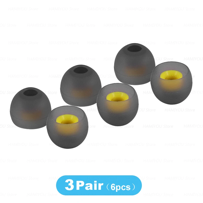 Two-Tone Silicone Earphone Tips – In-Ear Comfort Accessories