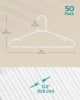 SONGMICS Plastic Hangers 50 Pack, Space-Saving Clothes Hangers, Lightweight Hangers, for Pants, Coats, Dresses 6