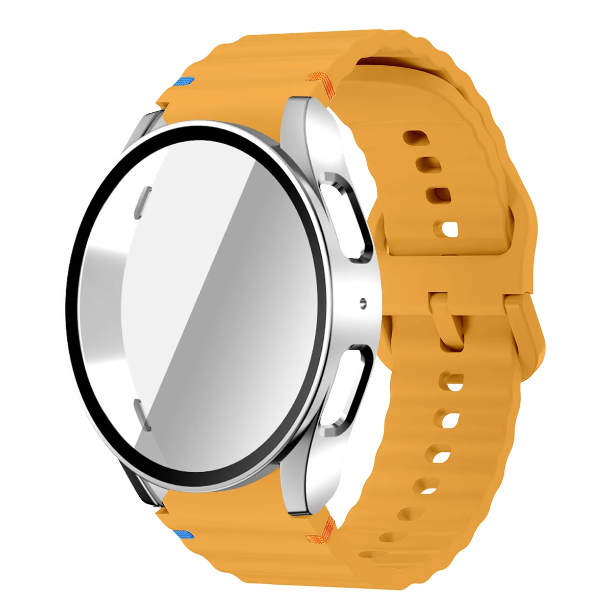 Premium Silicone Watch Band and Protective Case Combo – Universal Fit Bracelet Strap