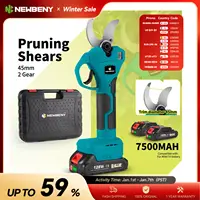 NEWBENY 45mm Brushless Electric Pruning Shears 2 Gears Cordless Fruit Tree Branches Garden Beautify Tools For Makita 18V Battery 1